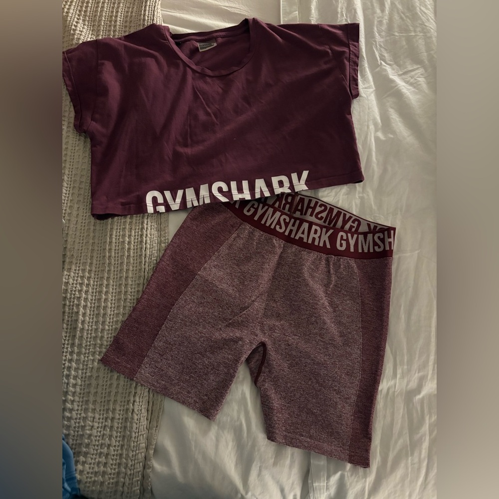 Gymshark Maroon Activewear Set